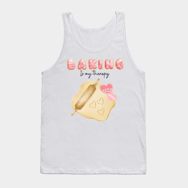 Baking is my therapy Tank Top by Karienbarnes